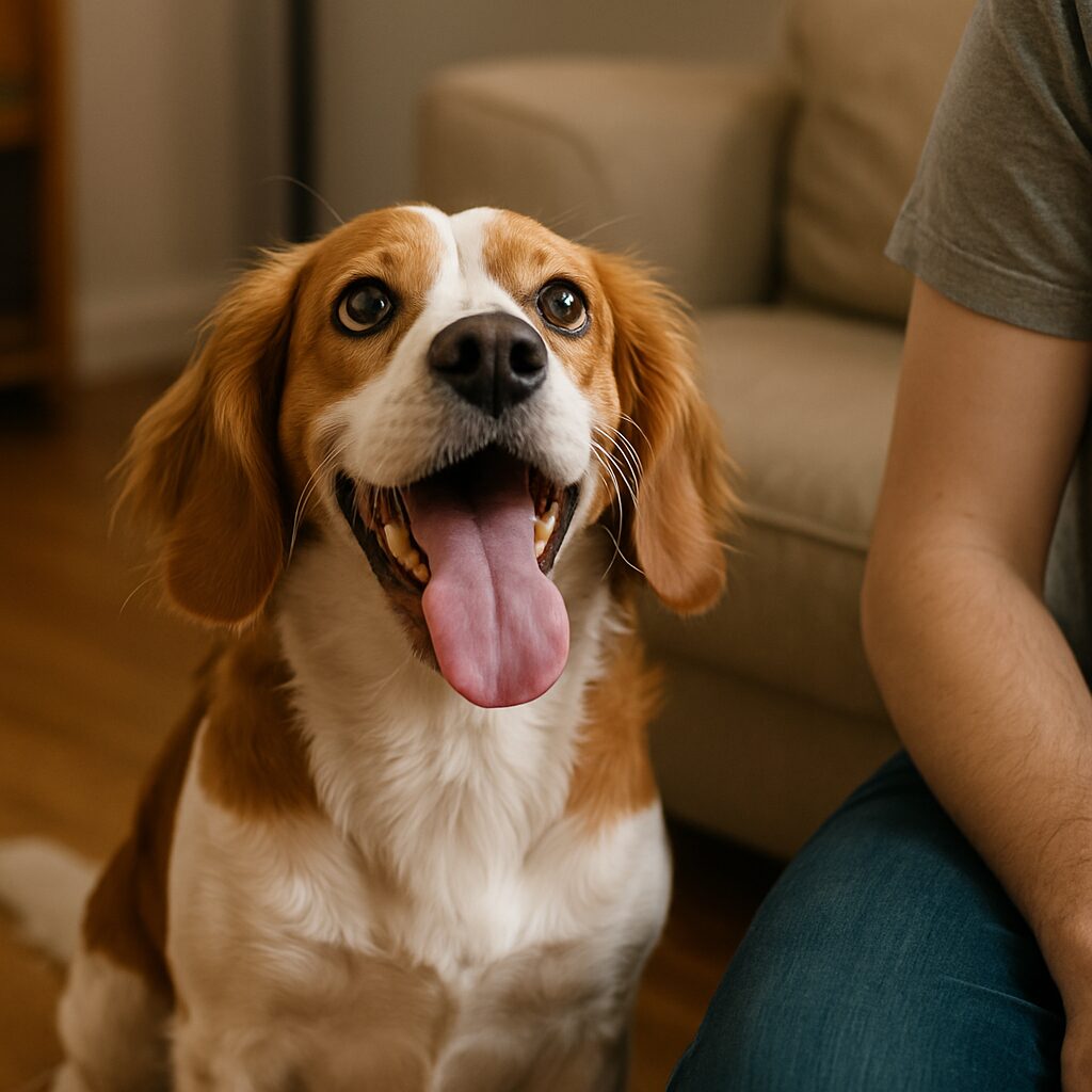Cão buscando atenção